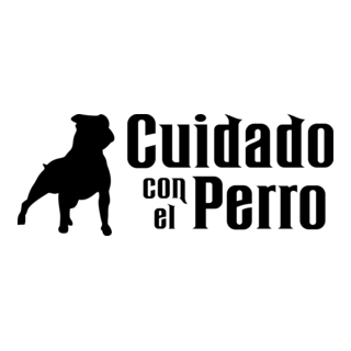 cuidado con el perro Logo PNG Vector