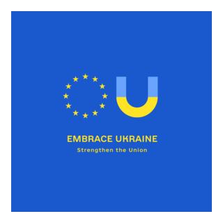 Embrace Ukraine Strengthen the Union Logo PNG Vector