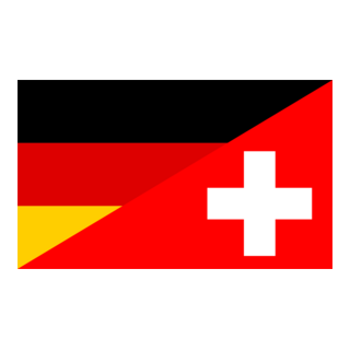 Flag of Germany and Switzerland Logo PNG Vector