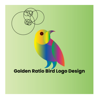 Golden Raito Bird Design Logo PNG Vector