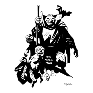 Marvel Mole Man Mignola Fantastic Four Logo PNG Vector