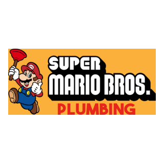 super mario bros plumbing Logo PNG Vector