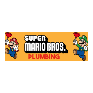 super mario bros plumbing Logo PNG Vector