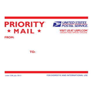 USPS Priority Mail Logo PNG Vector