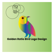 Golden Raito Bird Design Logo PNG Vector