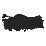 Turkey Map Logo PNG Vector