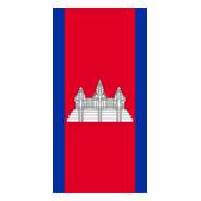 Vertical Flag of Cambodia Logo PNG Vector