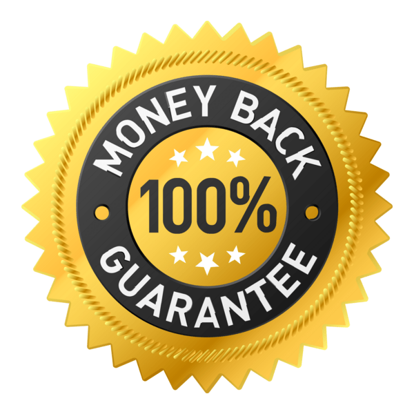 100% Money Back Guarantee Logo PNG Vector