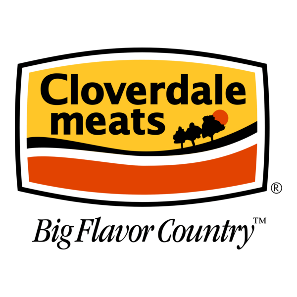 Cloverdale Meats Big Flavor Country Logo PNG Vector