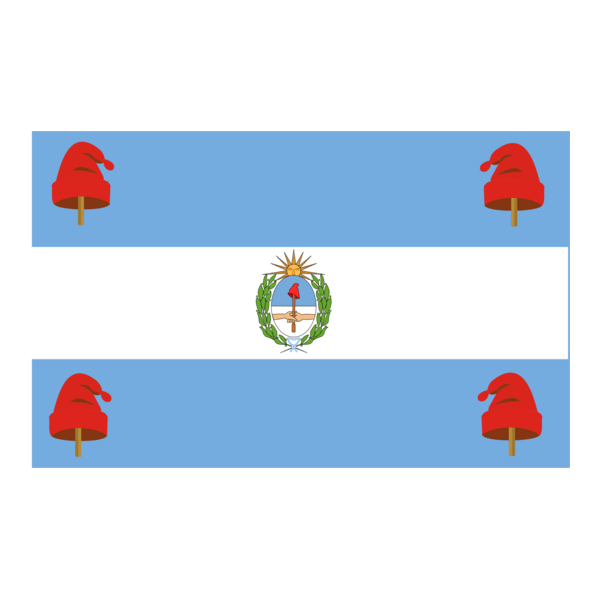 Flag of Argentinian Malvinas Logo PNG Vector