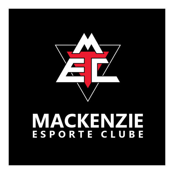 Mackenzie Esporte Clube - Vertical Fundo Preto Logo PNG Vector