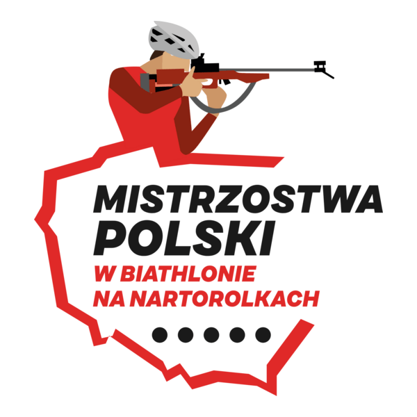 Mistrzostwa Polski w biathlonie na nartorolkach Logo PNG Vector