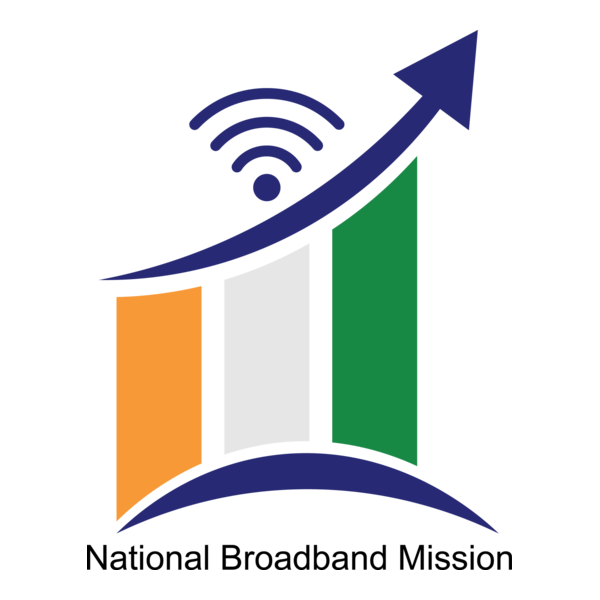 National Broadband Mission Connecting India Logo PNG Vector