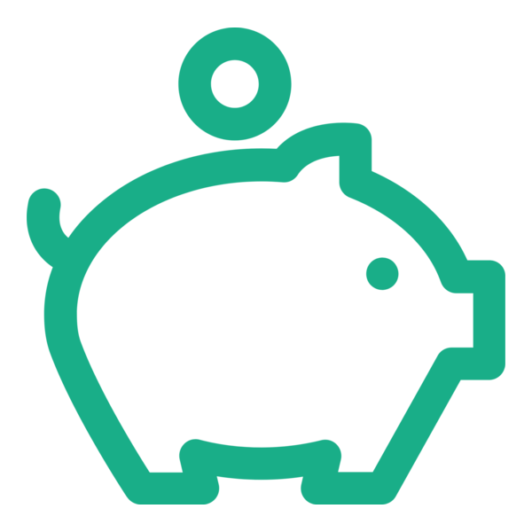 Piggy Bank Logo PNG Vector