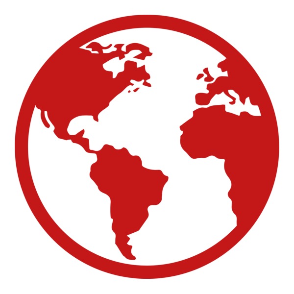 Red Globe Logo PNG Vector