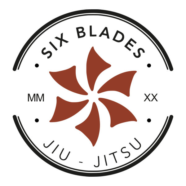 Six Blades Jiu-Jitsu Logo PNG Vector