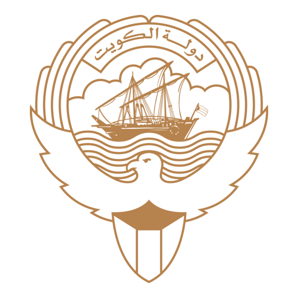 State of Kuwait - Golden Logo PNG Vector