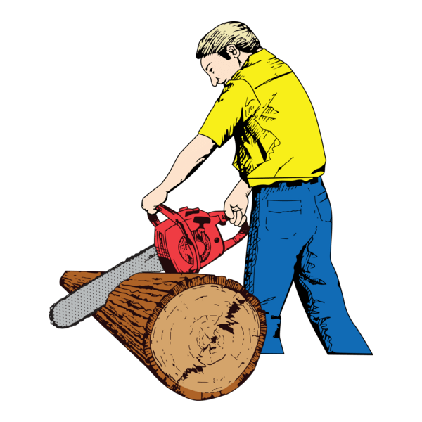 Timber Cutting Logo PNG Vector