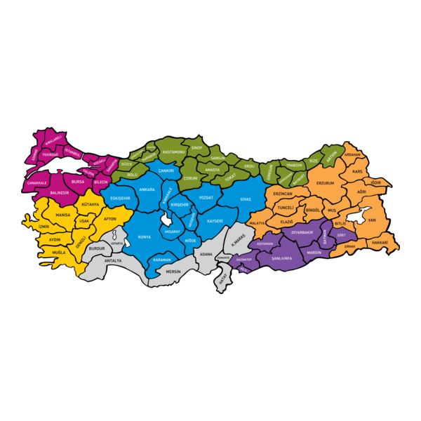 Türkiye Haritası Logo PNG Vector