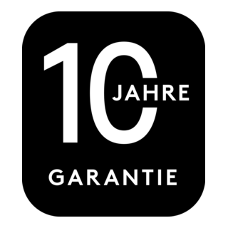 10 Jahre Garantie Badge Logo PNG Vector
