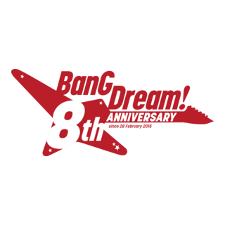 BangDream! 8th Anniversary Logo PNG Vector