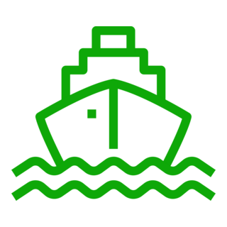 Chao Phraya Express Boat green-yellow Logo PNG Vector
