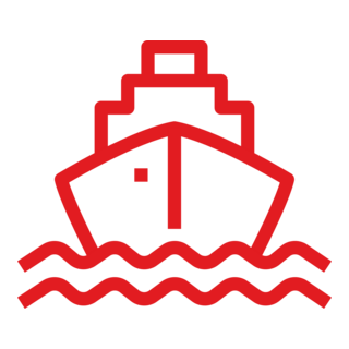 Chao Phraya Express Boat red flag Logo PNG Vector