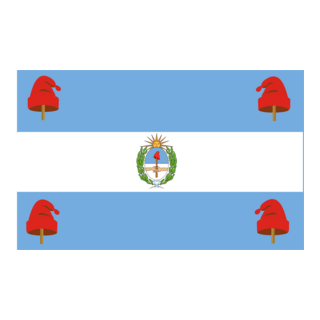 Flag of Argentinian Malvinas Logo PNG Vector