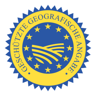 Geschützte Geografische Angabe (g. g. A.) Logo PNG Vector