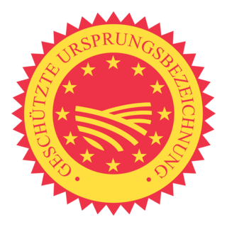 Geschützte Ursprungsbezeichnung (g. U.) Logo PNG Vector