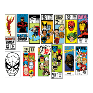 Marvel Comics Corner Box Logo PNG Vector