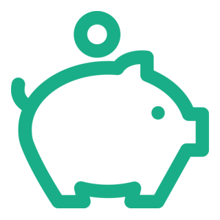 Piggy Bank Logo PNG Vector