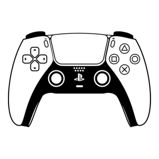 PS5 Controller Gamepad Logo PNG Vector