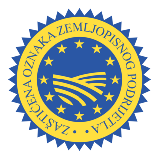 Zaštićena Oznaka Zemljopisnog Podrijetla (ZOZP) Logo PNG Vector