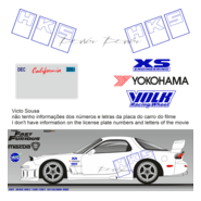arte decal Mazda RX7 1993 Fast & Furious Logo PNG Vector
