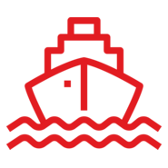 Chao Phraya Express Boat red flag Logo PNG Vector