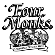 Four Monks California Premium Wine Logo PNG Vector