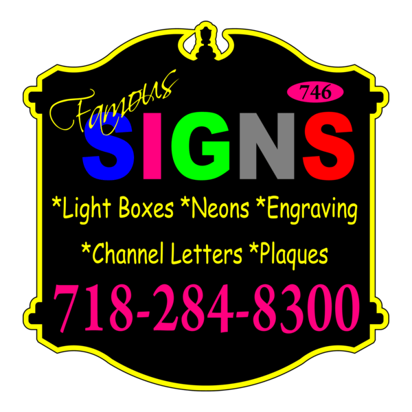 famous neon & signs Logo PNG Vector