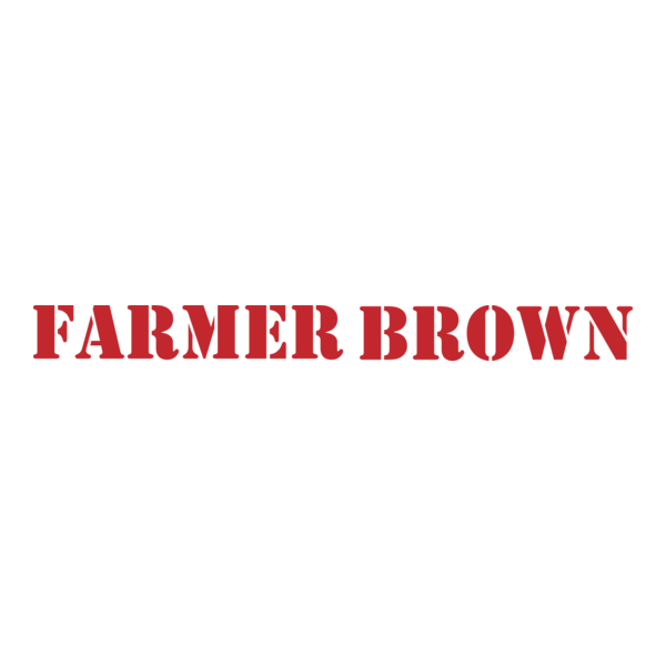 Farmer Brown Chickens Logo PNG Vector