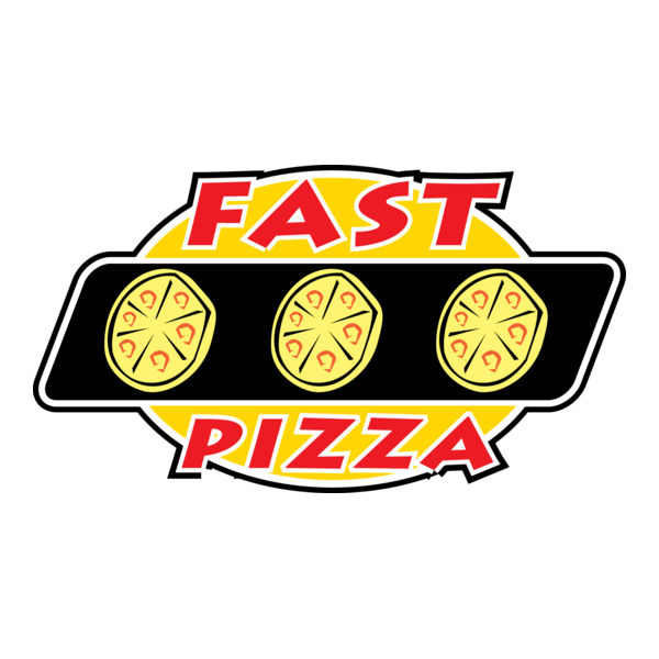 Fast Pizza Logo PNG Vector
