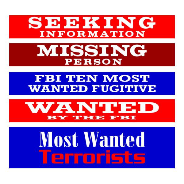 FBI Most Wanted Logo PNG Vector
