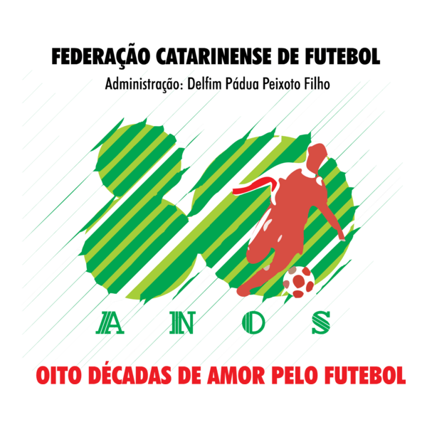 Federacao Catarinense de Futebol - 80 anos Logo PNG Vector
