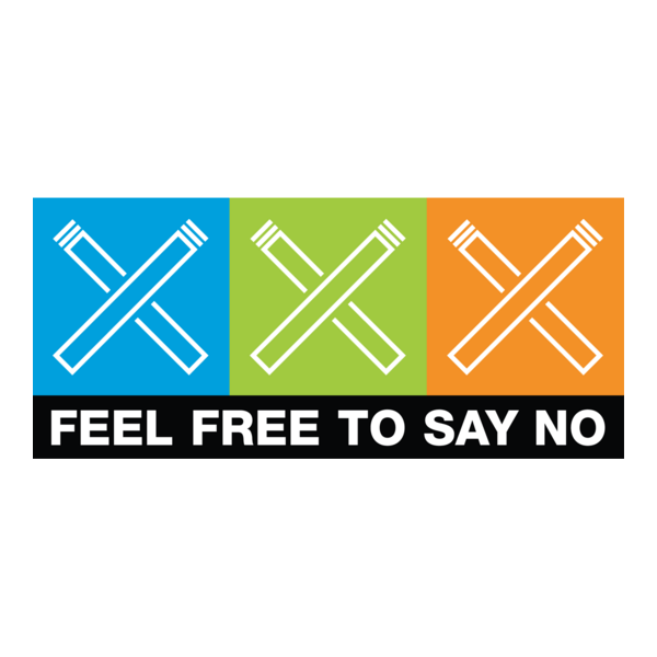 Feel Free To Say No Logo PNG Vector