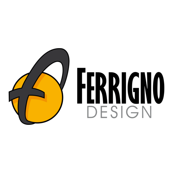 Ferrigno Design Txt Old Style Logo PNG Vector