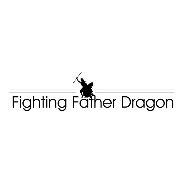 Fighting Father Dragon Logo PNG Vector