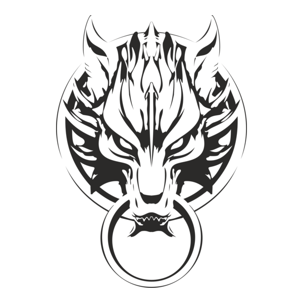 Final Fantasy Advent Children Wolf Logo PNG Vector