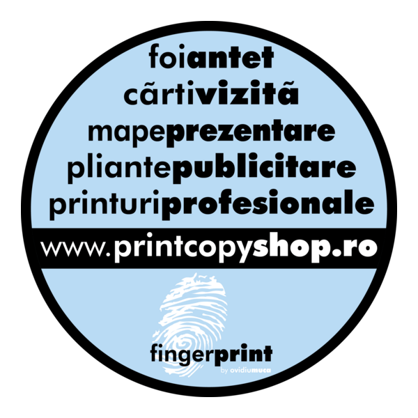 FingerPrint Shop Logo PNG Vector