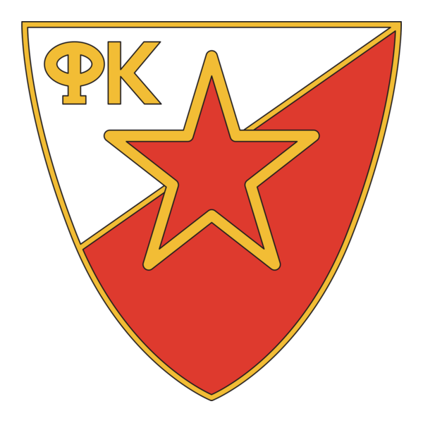 FK Crvena Zvezda Beograd late 80's Logo PNG Vector