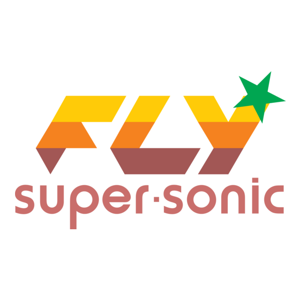Fly Super-Sonic Logo PNG Vector