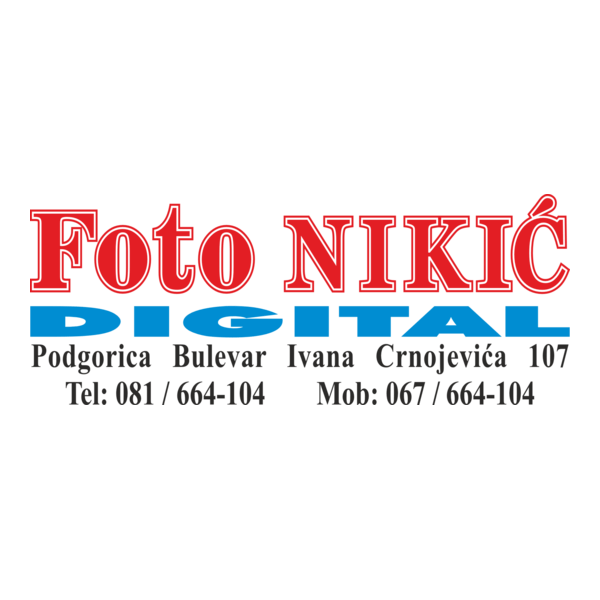 Foto Nikić digital Logo PNG Vector